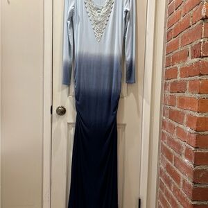 Venus Ombre Blue Maxi Dress
